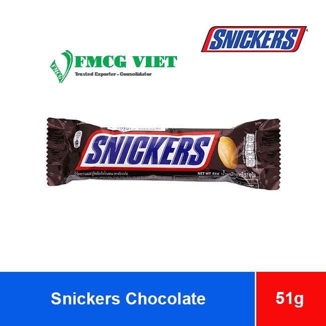 Snickers Chocolate Bar 8 boxes x 24 bars x 51g wholesale product