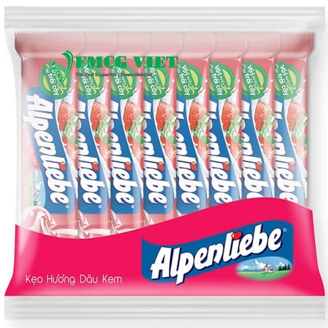 Alpenliebe Hard Candy Strawberry 512g x 24 Bags wholesale product