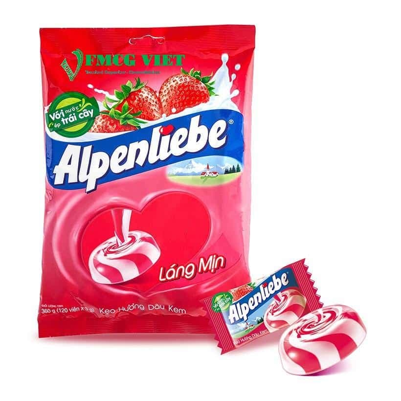 Alpenliebe Hard Candy Strawberry 330g x 24 Bags wholesale product