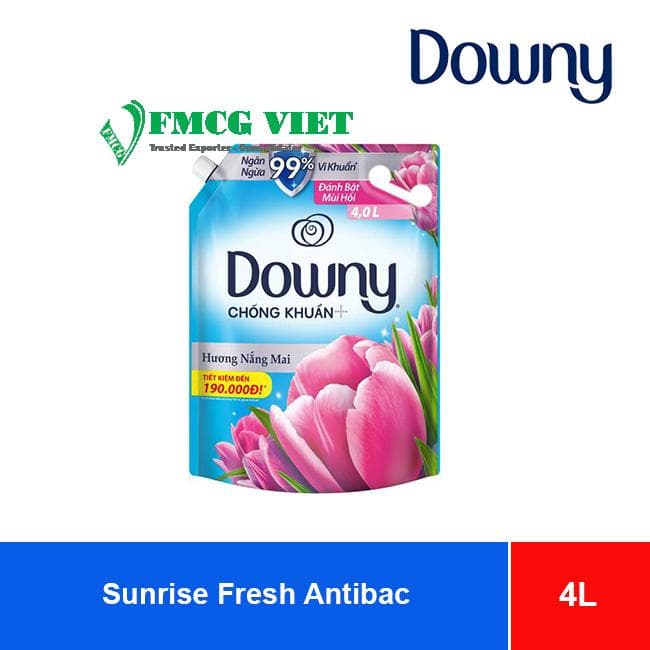 Downy Fabric Conditioner Sunrise Fresh 4L x 3 Pouches wholesale product