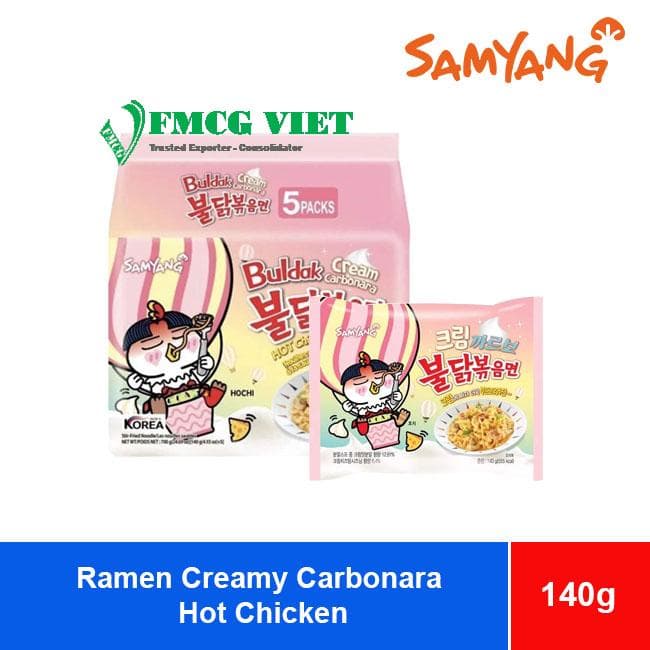 SamYang Buldak Hot Chicken Ramen Creamy Carbonara 140g x 40 Bags – Hot Trend wholesale product