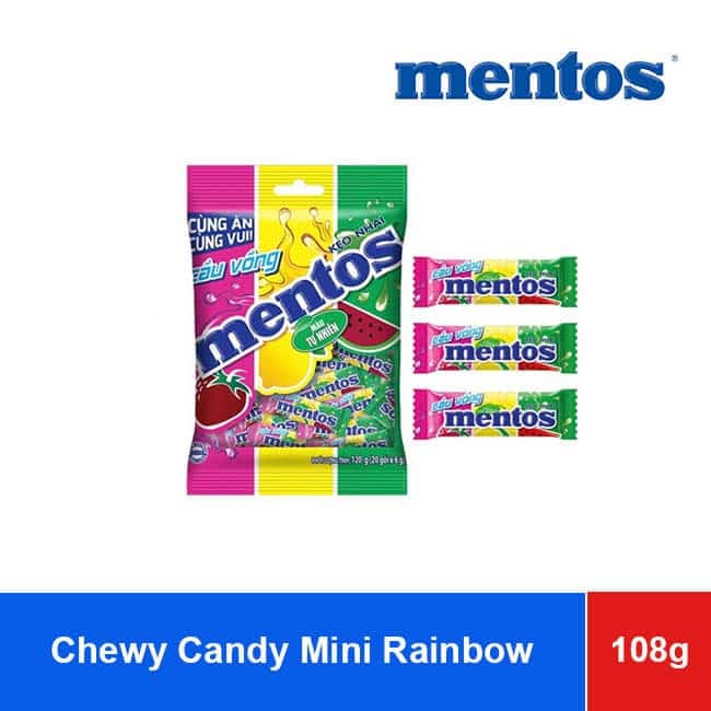 Mentos Mini Soft Candy Fruit 108g (6g x 18 rolls) x 45 Bags wholesale product