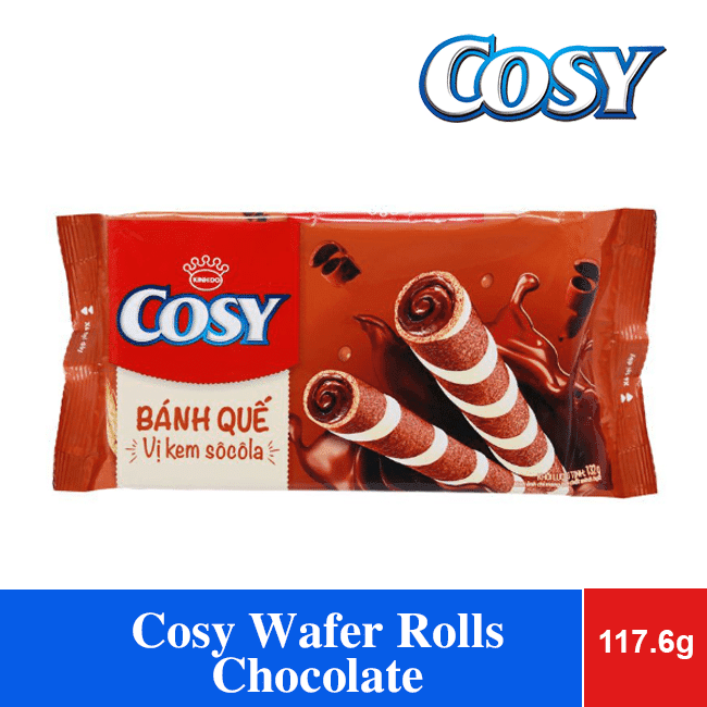 Cosy Wafer Rolls Chocolate 117.6g x 24 Bags wholesale product
