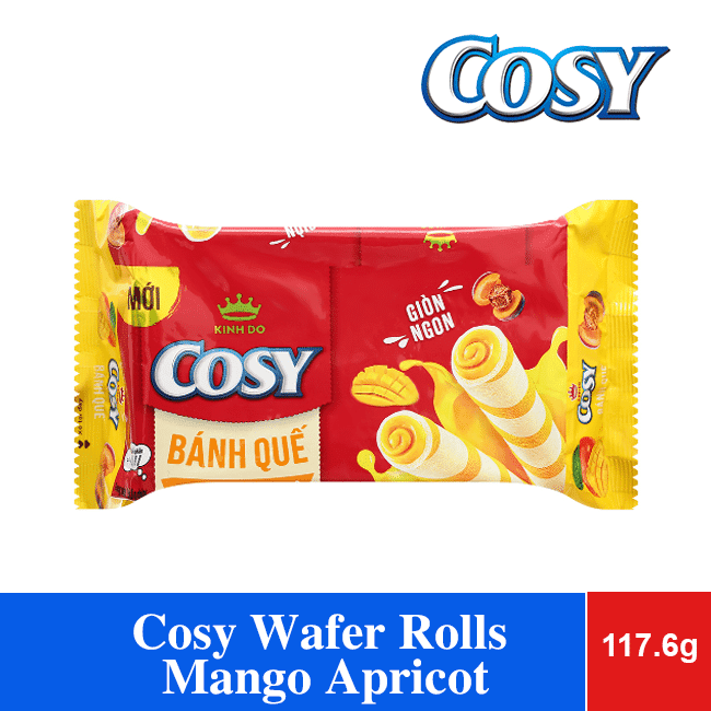 Cosy Wafer Rolls Mango Apricot 117.6g x 24 Bags wholesale product