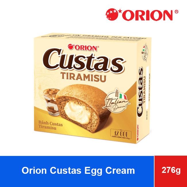 Orion Custas Tiramisu Soft Cake 276g x 8 hộp wholesale product