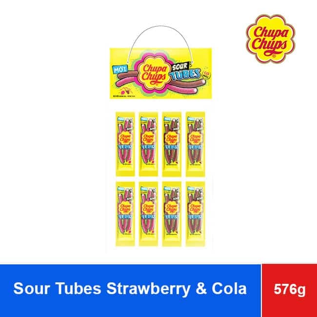 Chupa Chups Jelly Candy Sour Belt Strawberry and Cola 576g wholesale product