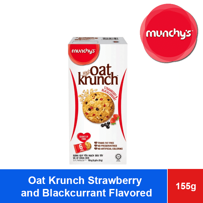 Oat Krunch Strawberry and Blackcurrant Flavored Oat Cookies wholesale product