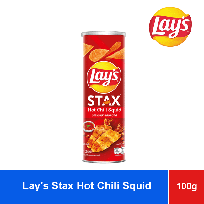 LAY’S STAX Hot Chili Squid Potato Chips Snack 100g x 16 wholesale product