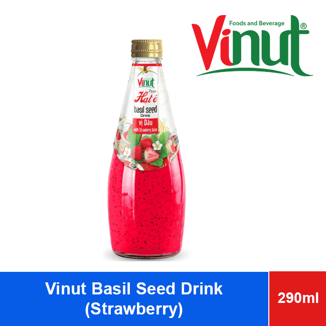 Vinut Basil Seed Drink Strawberry 290ml wholesale product