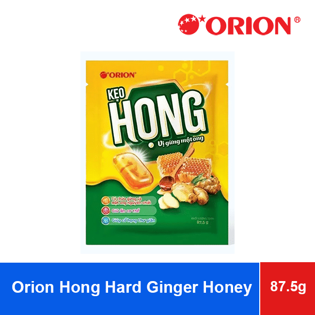Orion Hong Hard Candy Ginger Honey Flavor 87.5g x 20 Bags wholesale product