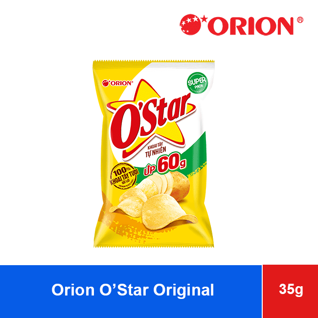 Orion O Star Potato Chips Snack Original Taste 35g wholesale product
