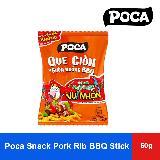 Poca Snack Pork Rib BBQ Stick 60g x 80 Bags wholesale product