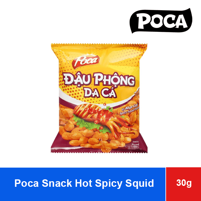 Poca Peanuts with Hot Spicy Squid Flavor 30g x 60 Bags wholesale product