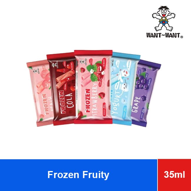 Want Want Frozen Drink Strawberry, Cola, Grape, Peach, Yogurt 35ml wholesale product