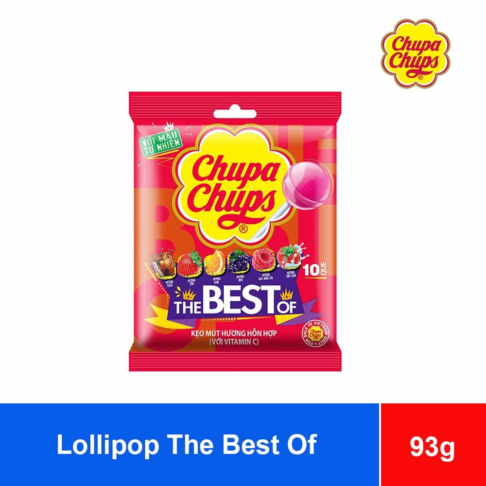 Chupa Chups Lollipop Mixed Fruit The Best of 93g x 70 Bags wholesale product
