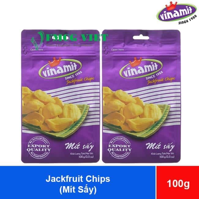 Vinamit Vacuum Fried Jackfruit Chips 100g x 40 Bags wholesale product