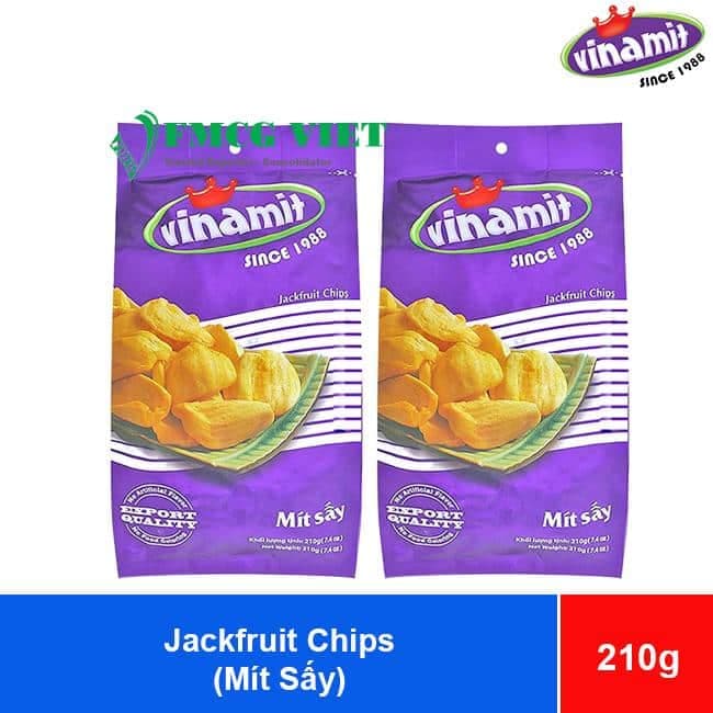 Vinamit Vacuum Fried Jackfruit Chips 210g x 20 Bags wholesale product