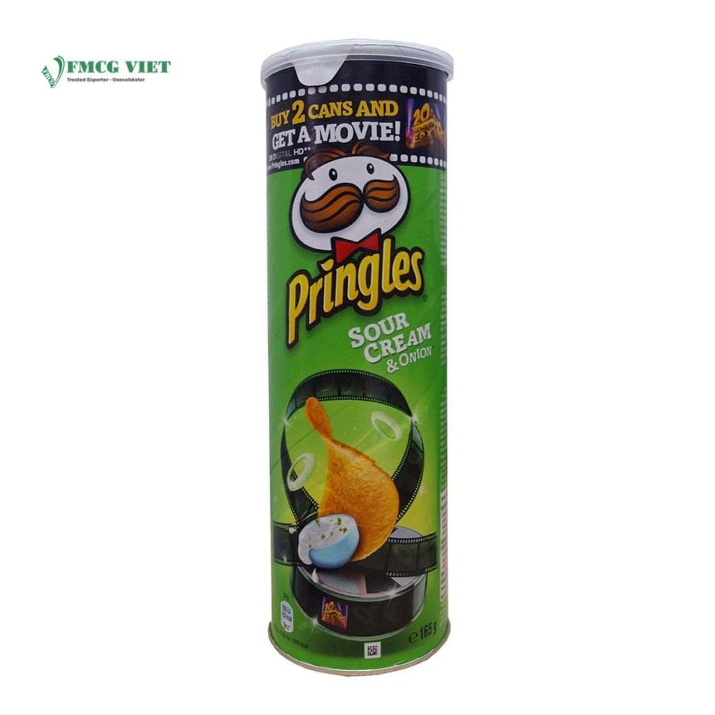 Pringles Potato Chips Tube 165g Sour Sream & Onion wholesale product
