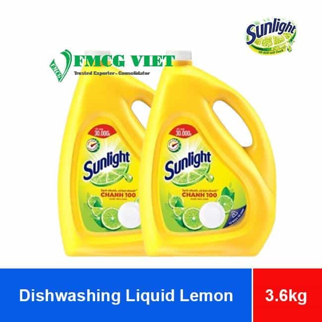 Sunlight Dishwashing Liquid Lemon 3.6kg x 3 Bottles wholesale product