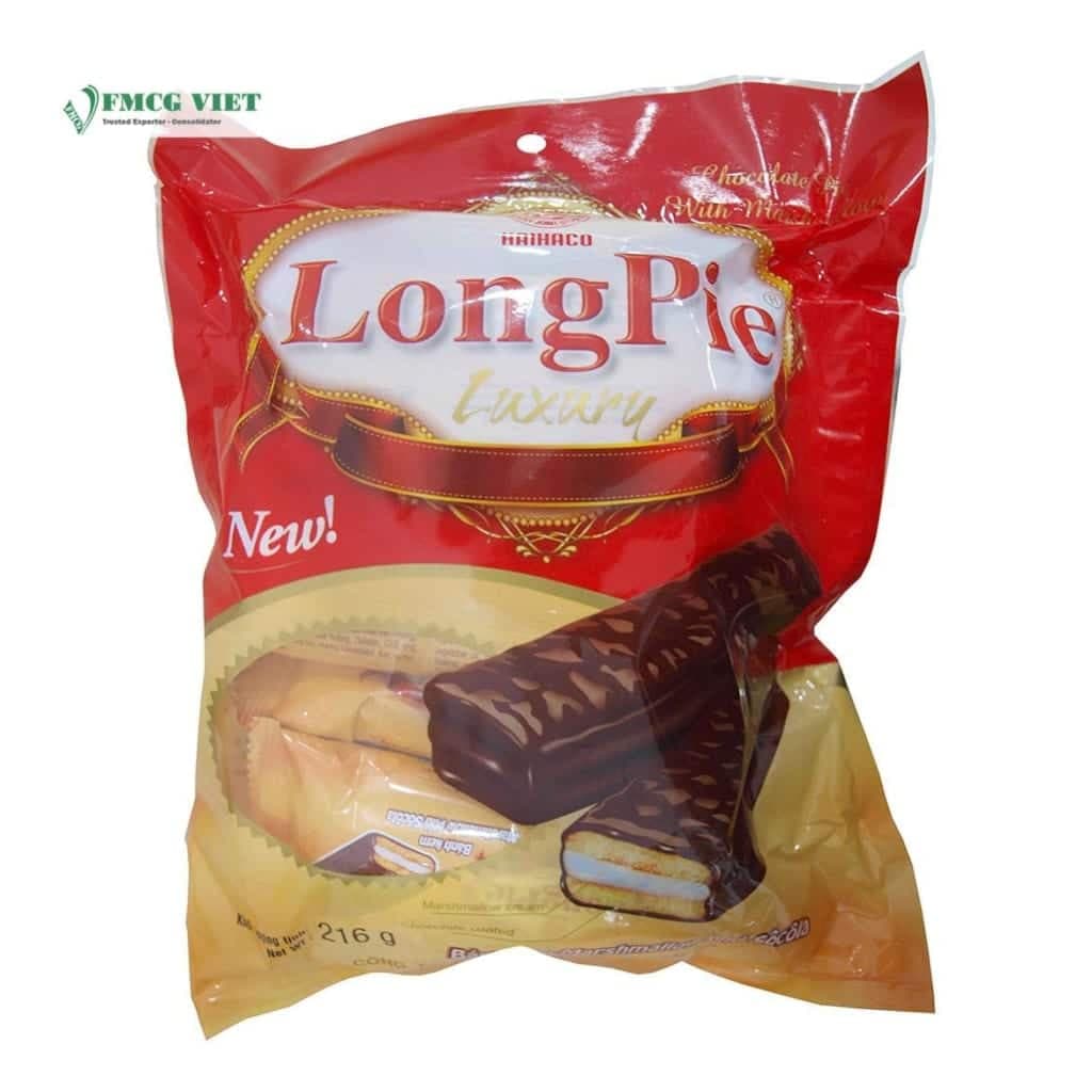 Hai Ha LongPie Pound Cake Bag 216g Chocolate Flavor wholesale product