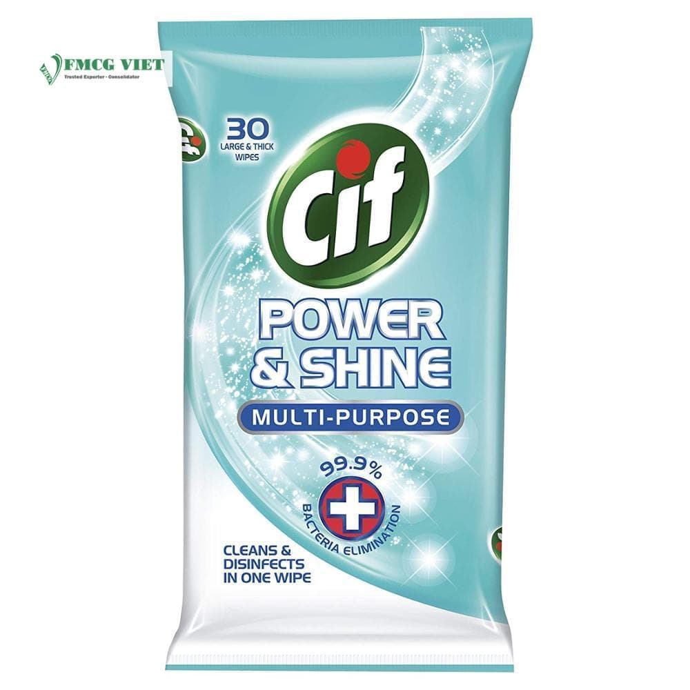 Cif Surface Cleaner Wipes 30pcs Multipurpose Power & Shine wholesale product