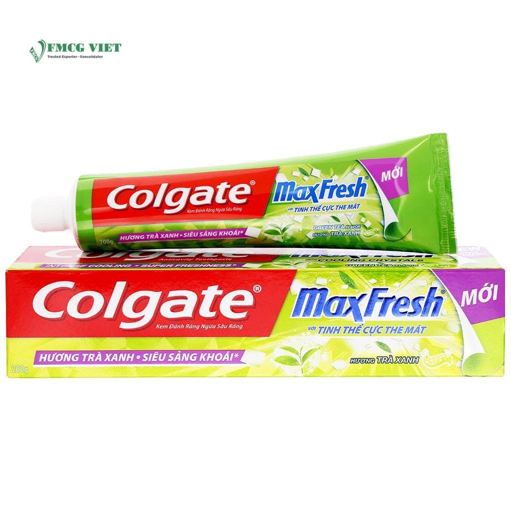 Colgate Toothpaste 200g Max Fresh Cool Crystal Green Tea Flavor wholesale product
