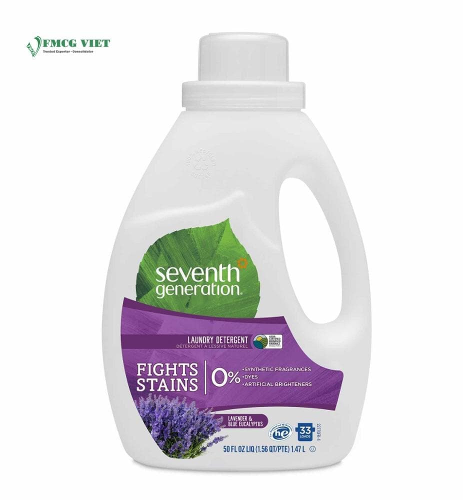 Seventh Generation Detergent Liquid Bottle 50oz Blue Eucalyptus & Lavender wholesale product