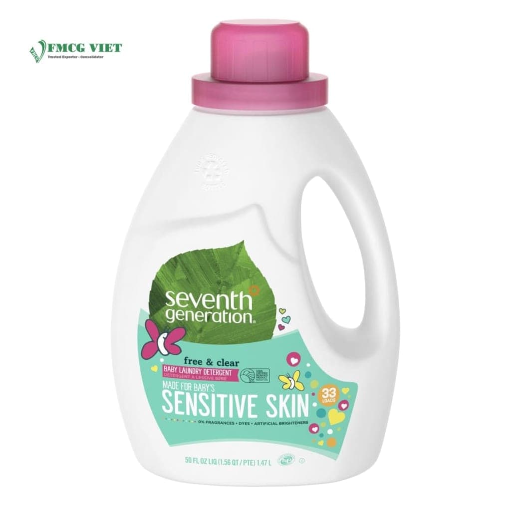 Seventh Generation Detergent Liquid Bottle 100oz Free & Clear Baby wholesale product