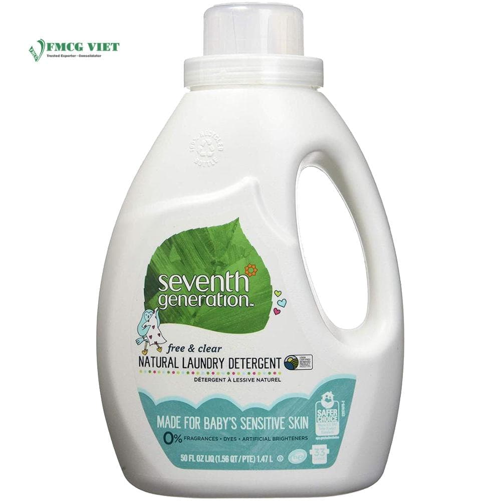 Seventh Generation Detergent Liquid Bottle 50oz Free & Clear Baby wholesale product