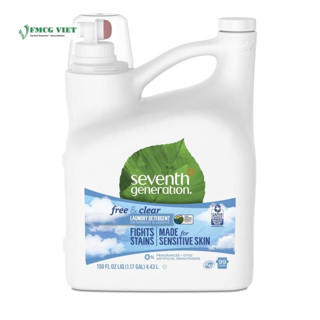 Seventh Generation Detergent Liquid Bottle 150oz Free & Clear wholesale product