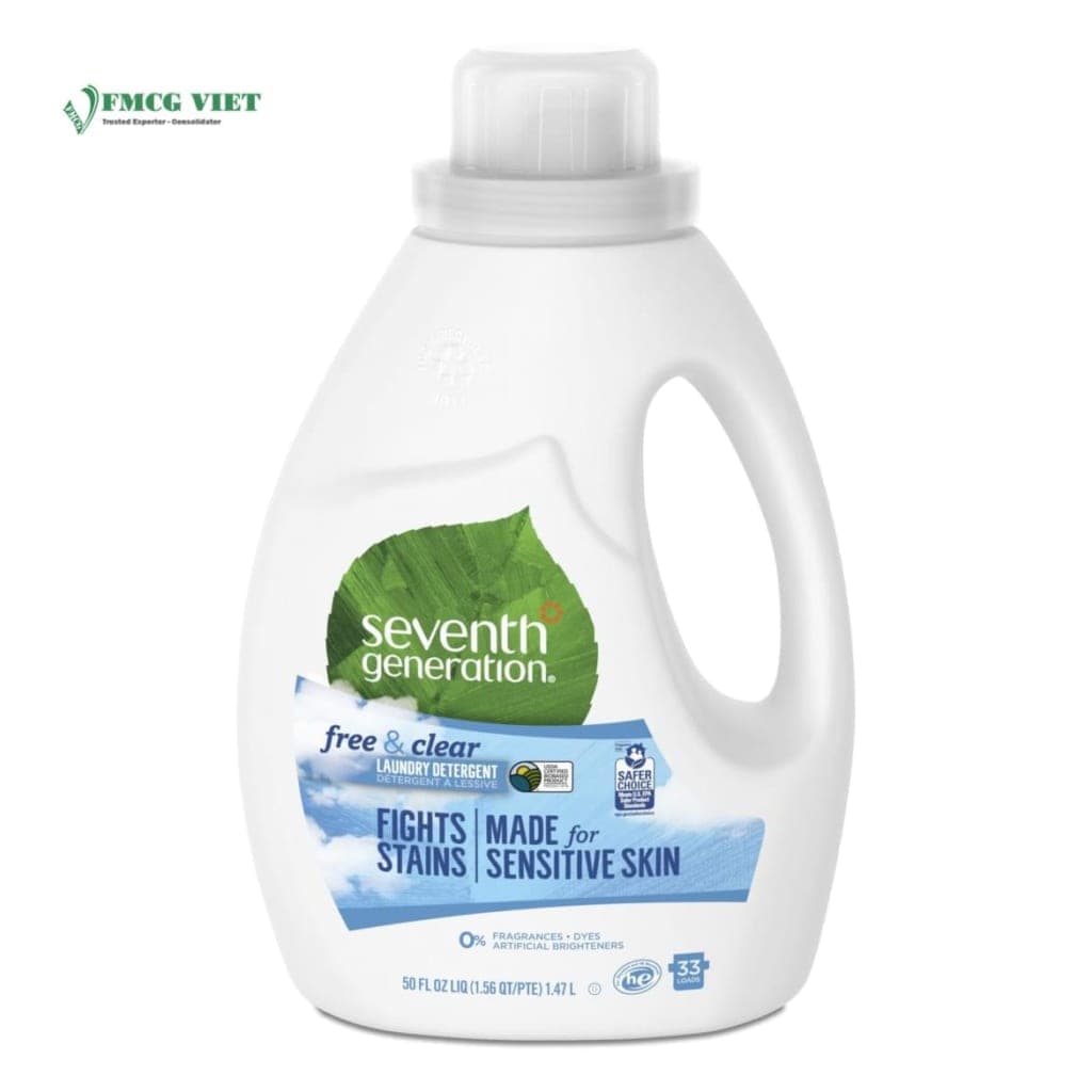 Seventh Generation Detergent Liquid Bottle 50oz Free & Clear wholesale product