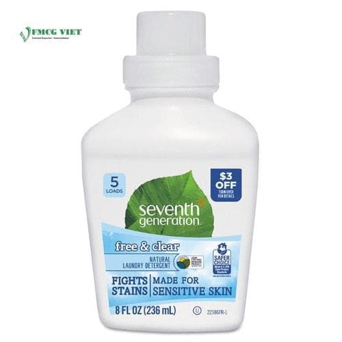 Seventh Generation Detergent Liquid Bottle 8oz Free & Clear wholesale product