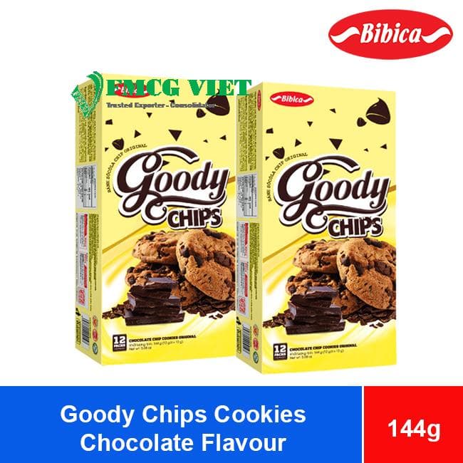Bibica Goody Chips Chocolate Flavour Cookies 144g x 20 Boxes wholesale product