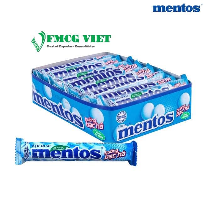 Mentos Chewy Candy Mint (32g x 16 Sticks) 475.2g x 24 Bags wholesale product