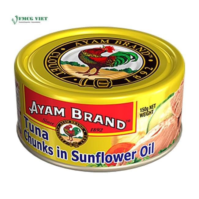 Ayam Canned Food 150g Tuna Fish Chunks in Sunflower Oil wholesale product
