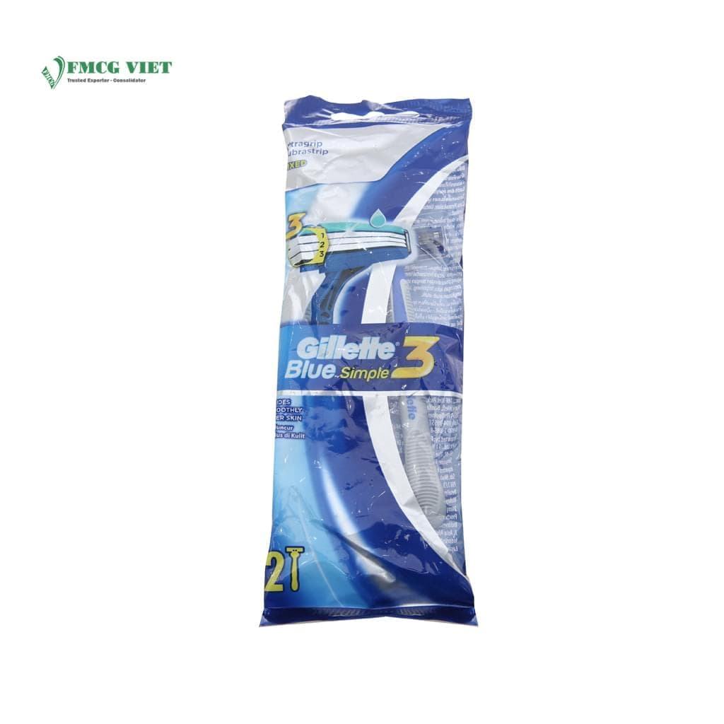 Gillette Blue Simple 3 Razor Pack 2 wholesale product