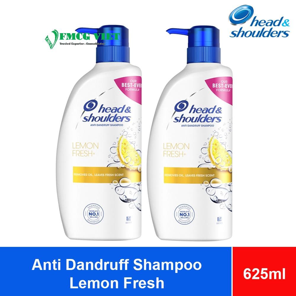 Head & Shoulders Anti Dandruff Shampoo Lemon Fresh 625ml x 6 Bottles wholesale product
