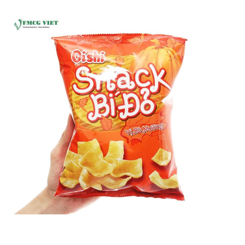 Oishi Snack Bag 40g Pumpkin Beef Steak wholesale product