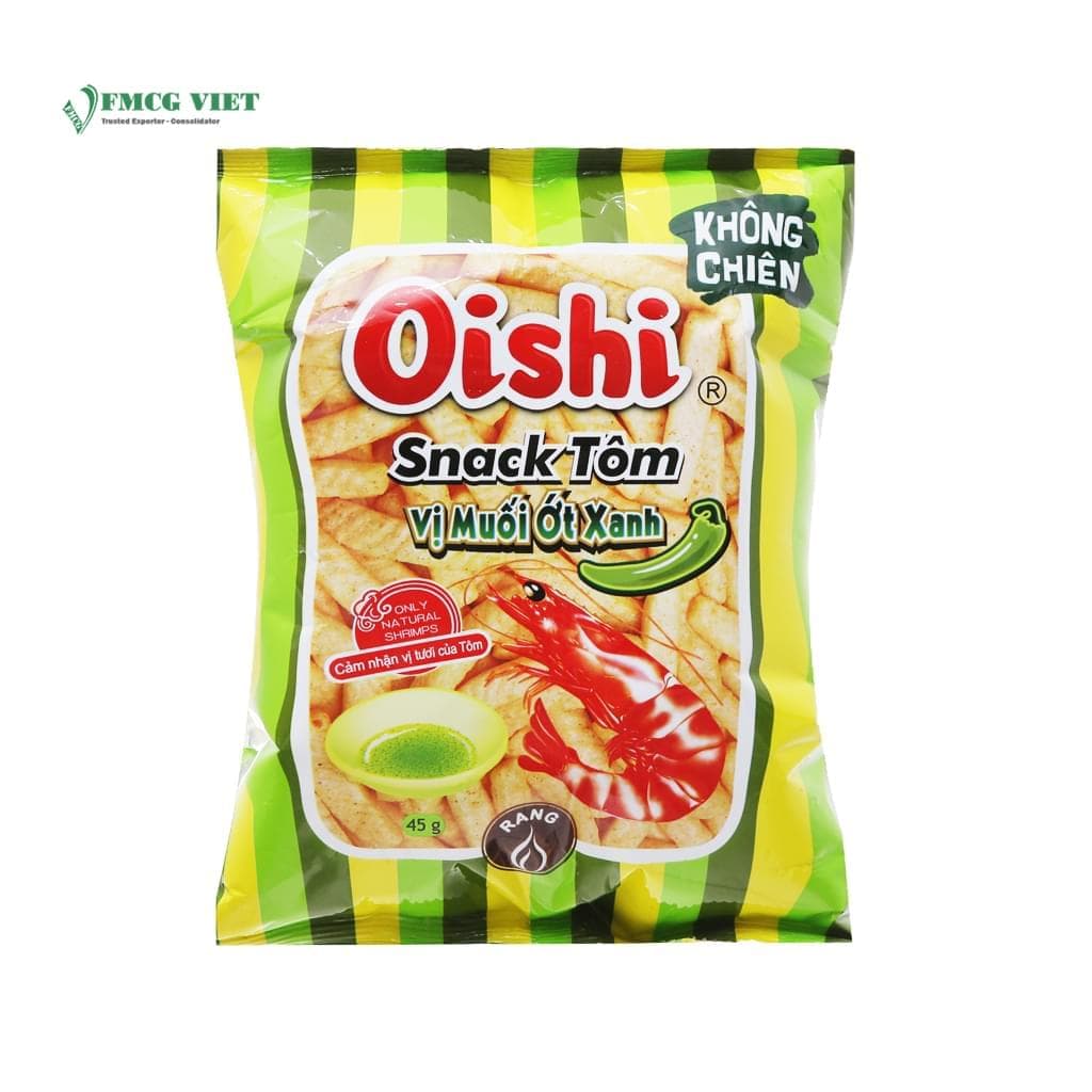 Oishi Snack Bag 40g Shrimp Salted Green Peppers Flavour wholesale product