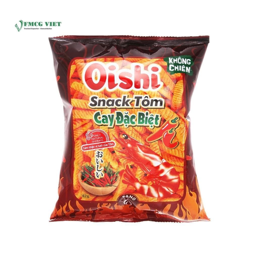 Oishi Snack Bag 40g Shrimp Special Spicy wholesale product