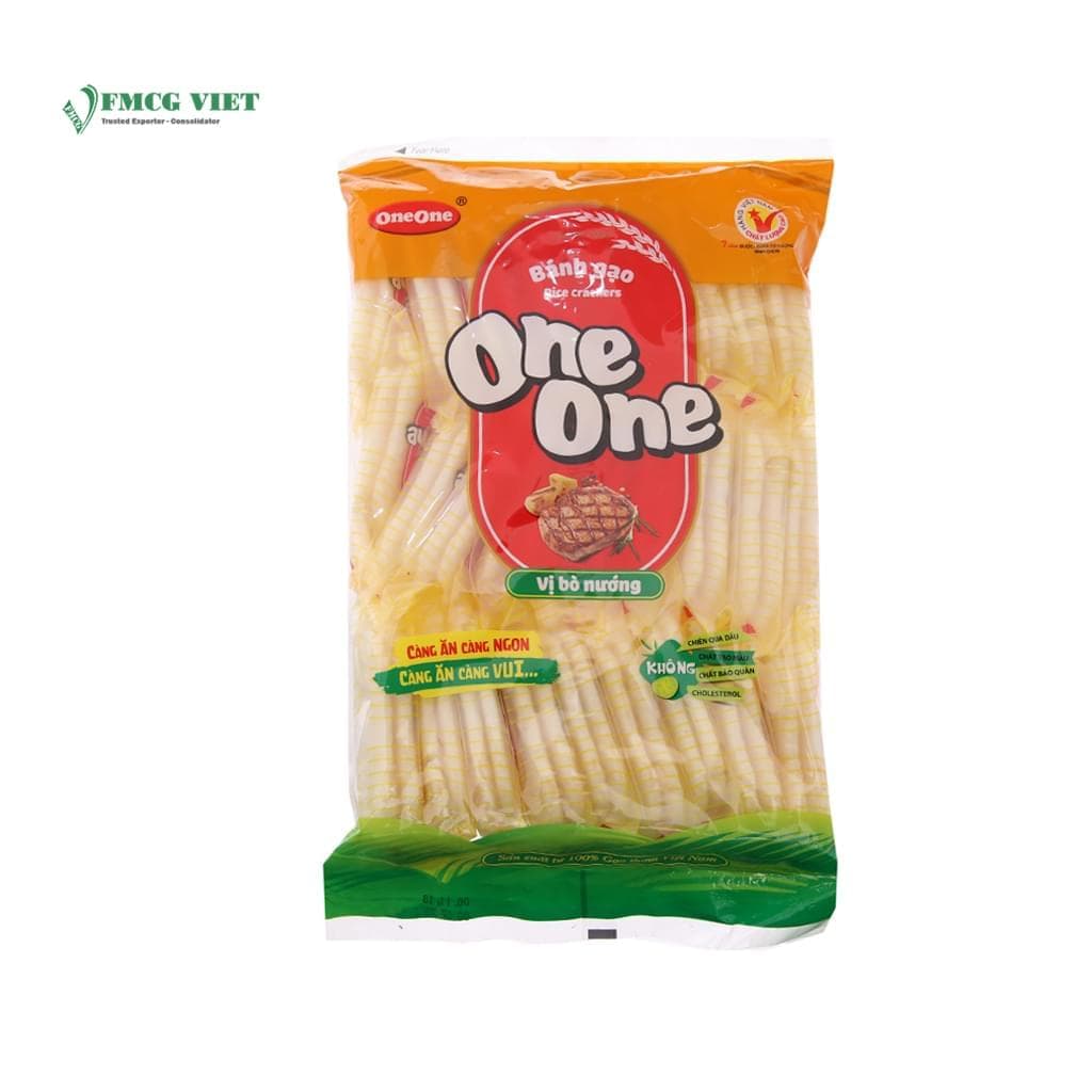 One One Rice Cracker Bag 150g BBQ Beef Steak Flavour wholesale product