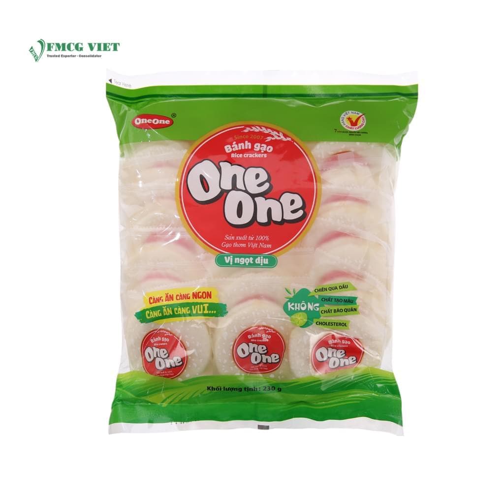 One One Rice Cracker Bag 225g Soft Sweet Flavour wholesale product