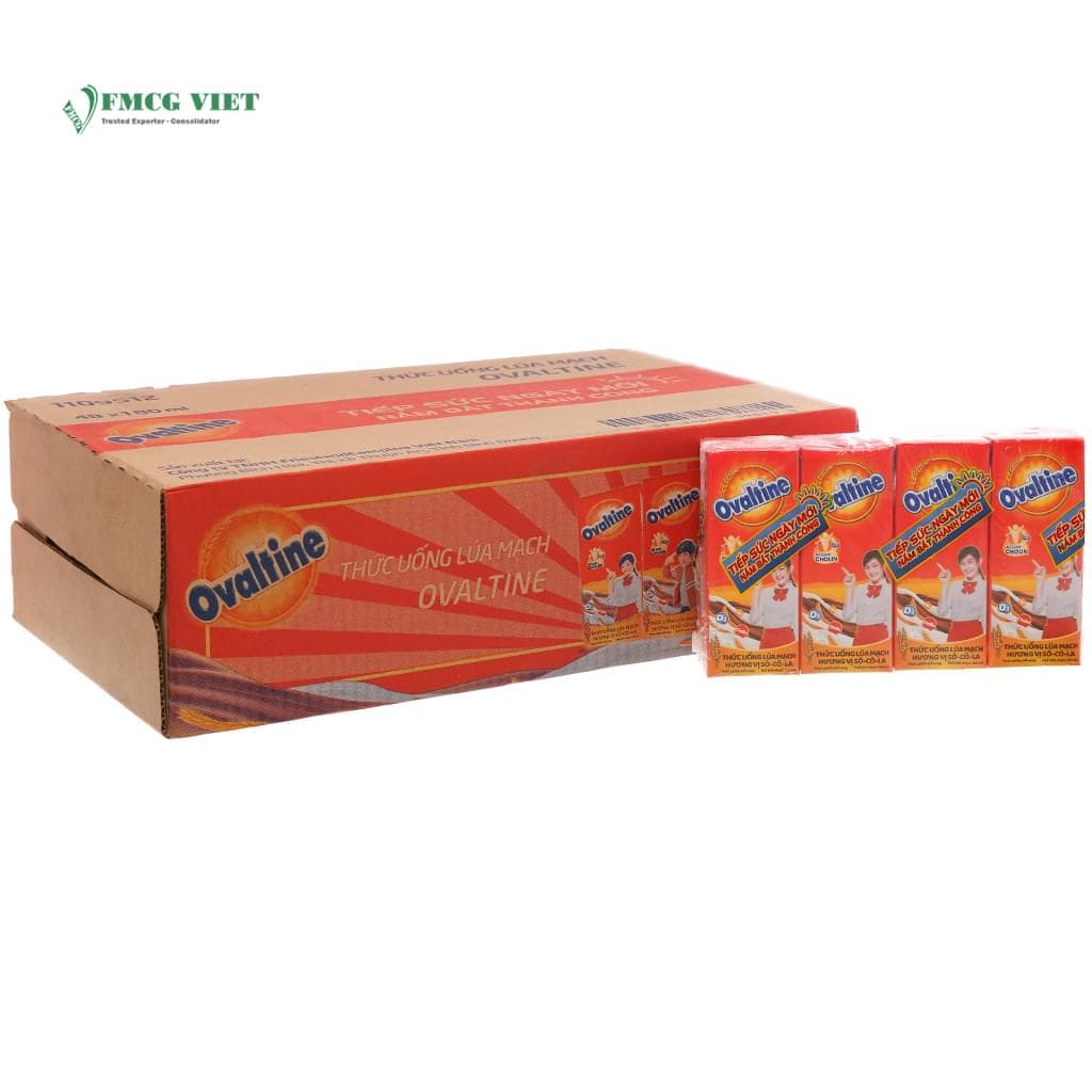 Ovaltine RTD Malted Drink Box 180g Wheat Powder Chocolate Flavour x48 wholesale product