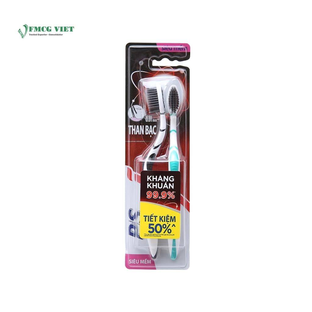 P/S Toothbrush Downy Charcoal Anti-Bacterial Ultra Soft Pack 2 wholesale product