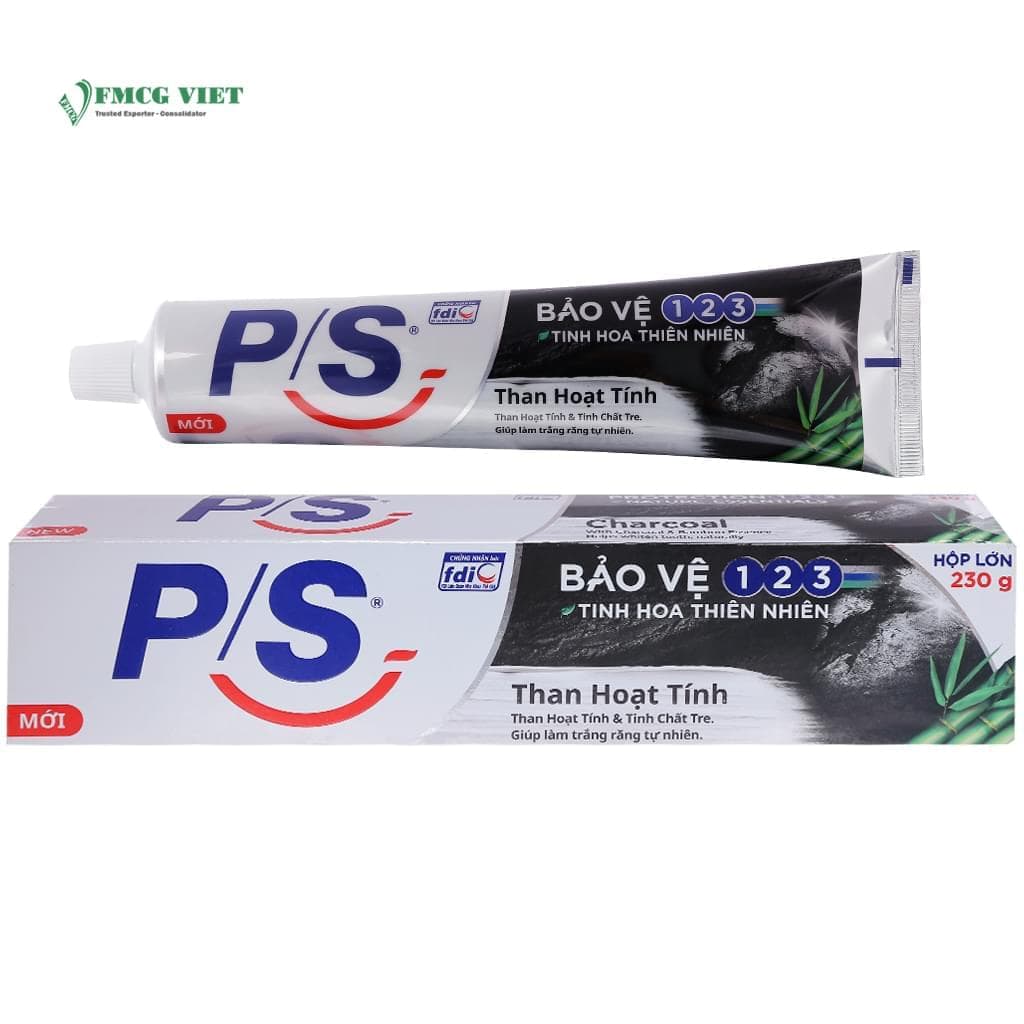 P/S Toothpaste 230g Protect 123 Charcoal & Bamboo wholesale product
