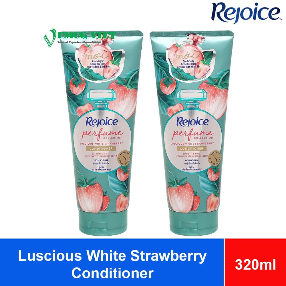 Rejoice Perfume Hair Conditioner Luscious White Strawberry 320ml x12 Tubes wholesale product