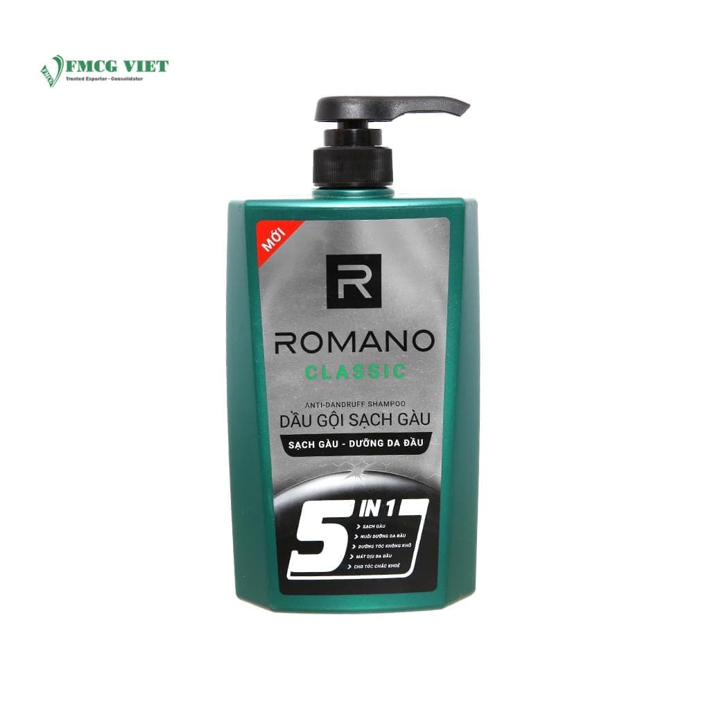 Romano Shampoo Bottle 650ml Classic Anti Dundruff 5 in 1 wholesale product