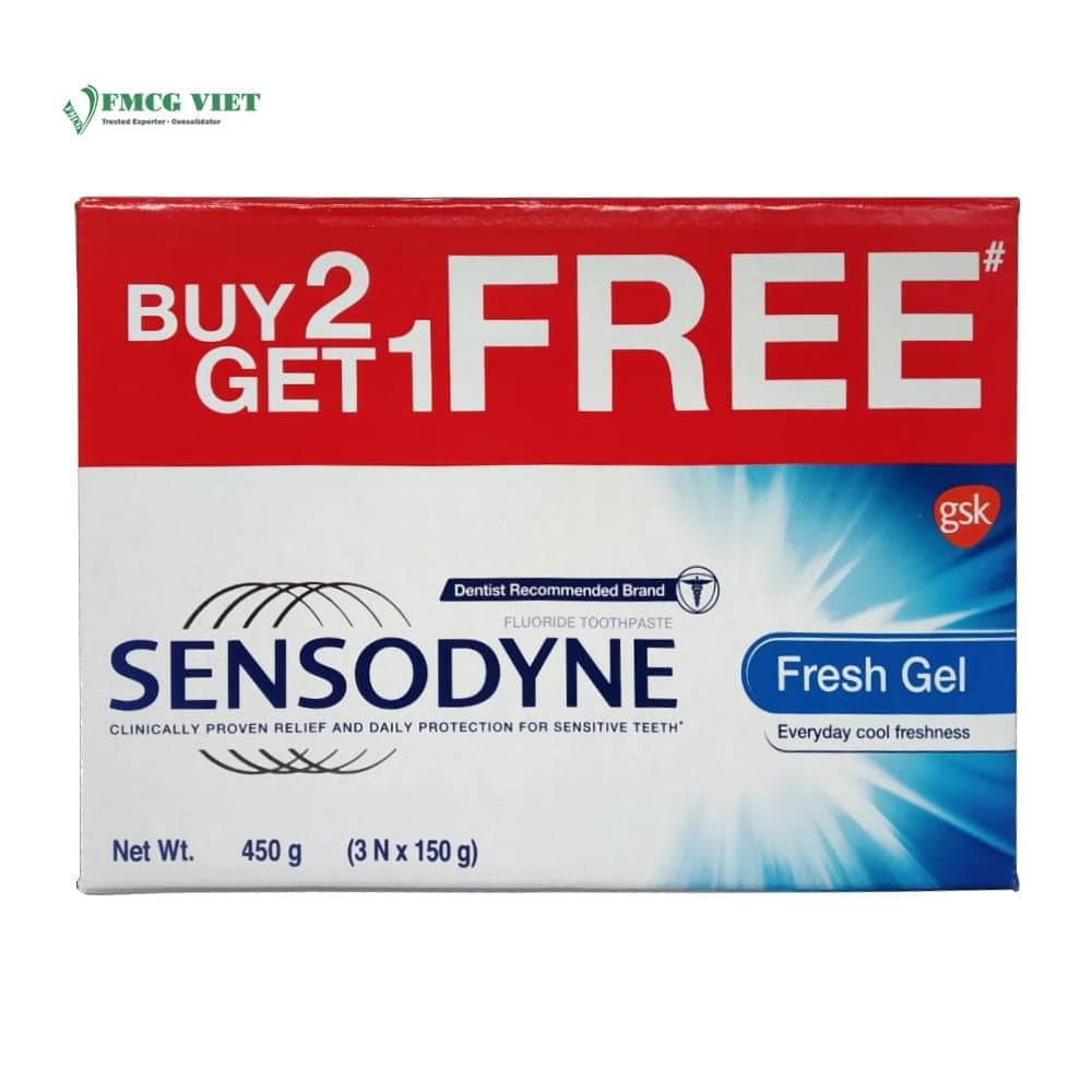 Sensodyne Fresh Gel Toothpaste 150g Pack 3 (Buy 2 Get 1 free) wholesale product