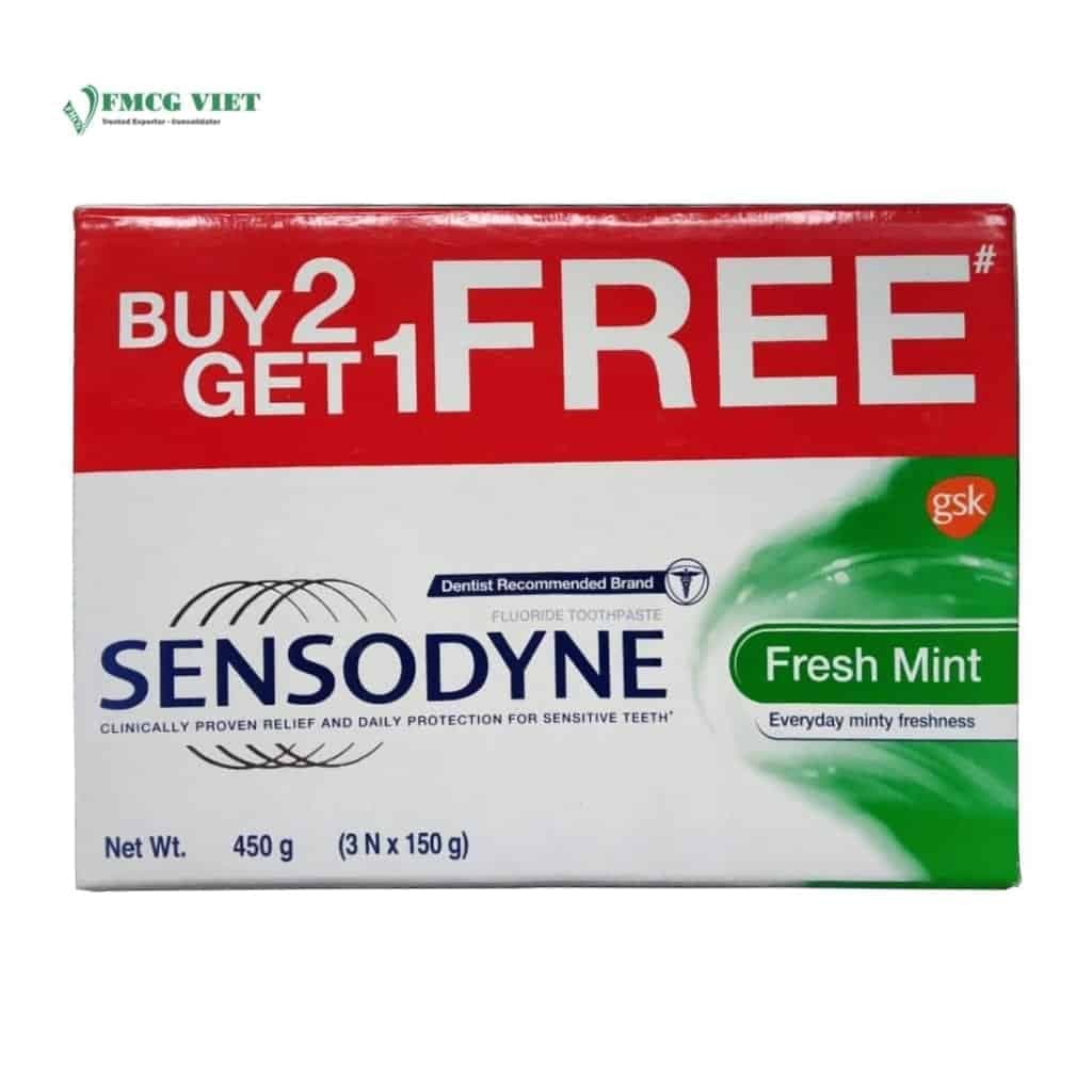 Sensodyne Fresh Mint Toothpaste 150g pack 3 Buy 2 get 1 Free wholesale product