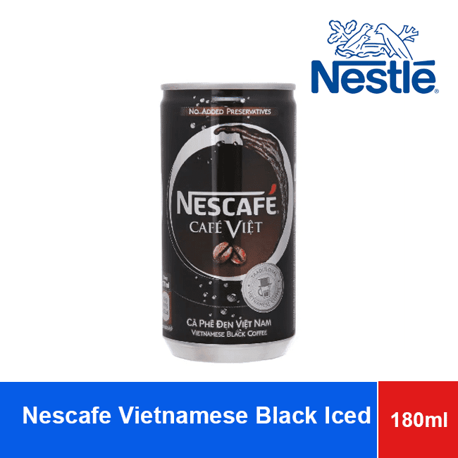 Nescafe Vietnamese Black Iced Coffee RTD 180ml x 24 Cans wholesale product